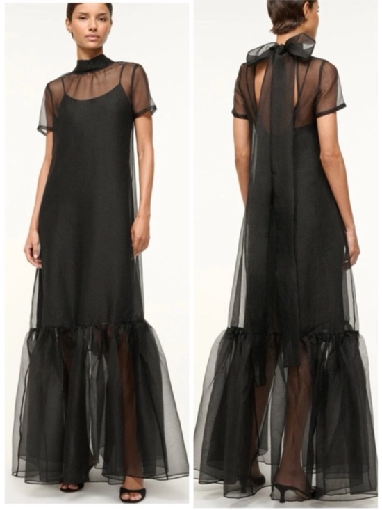 STAUD Dresses & Skirts - STAUD Calluna Maxi Dress Gown in Black SZ L NWT